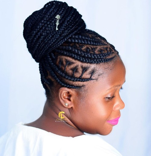 Curvy Cornrows Hairstyle