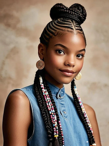 Braided Bun with Accessories