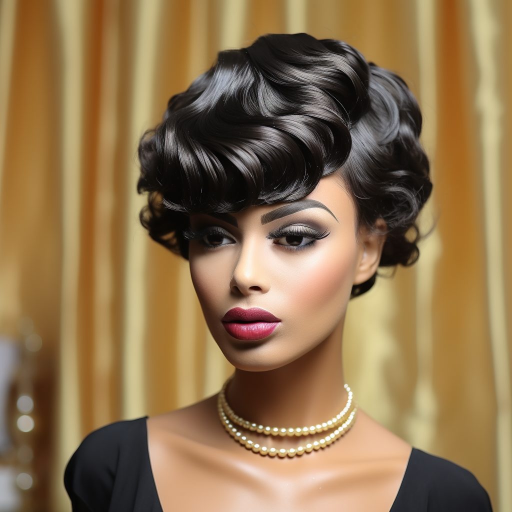 Finger Waves with a Bouffant Style