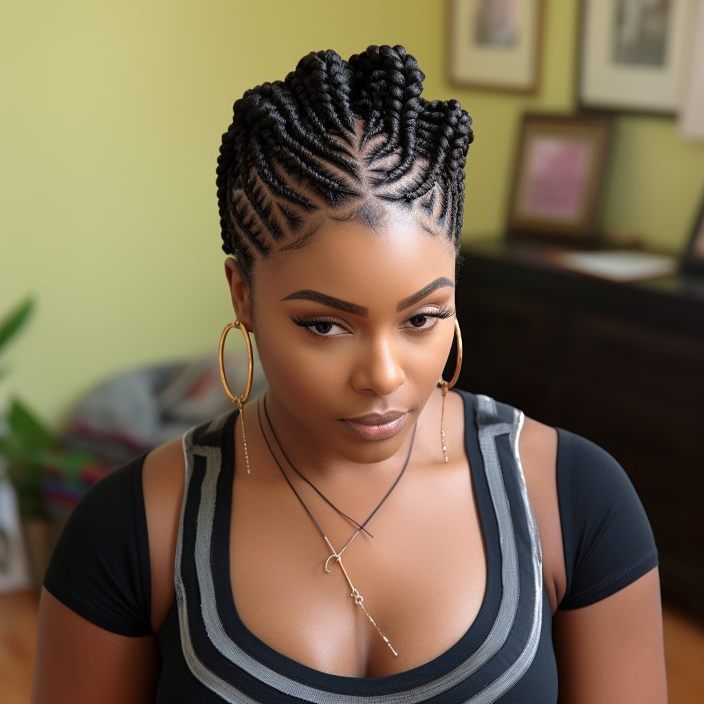 Geometric Diamond Cornrows 1