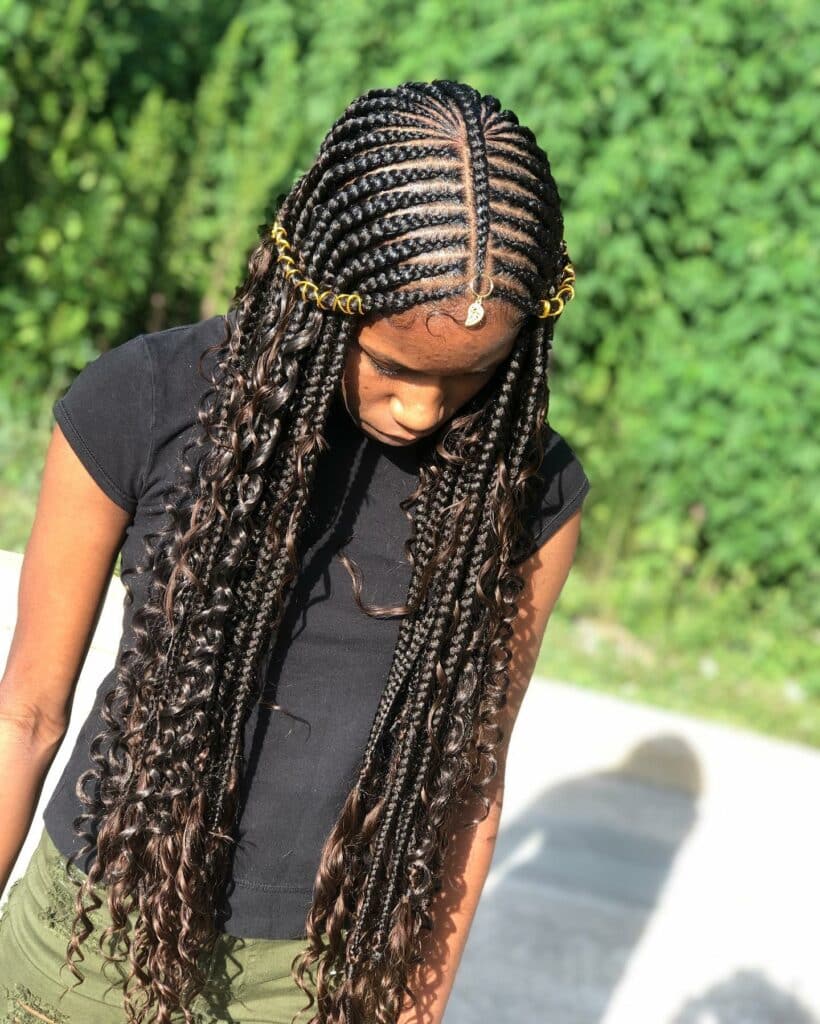 Image of Bohemian Tribal Braids inspired by Tribal Braids Hairstyles