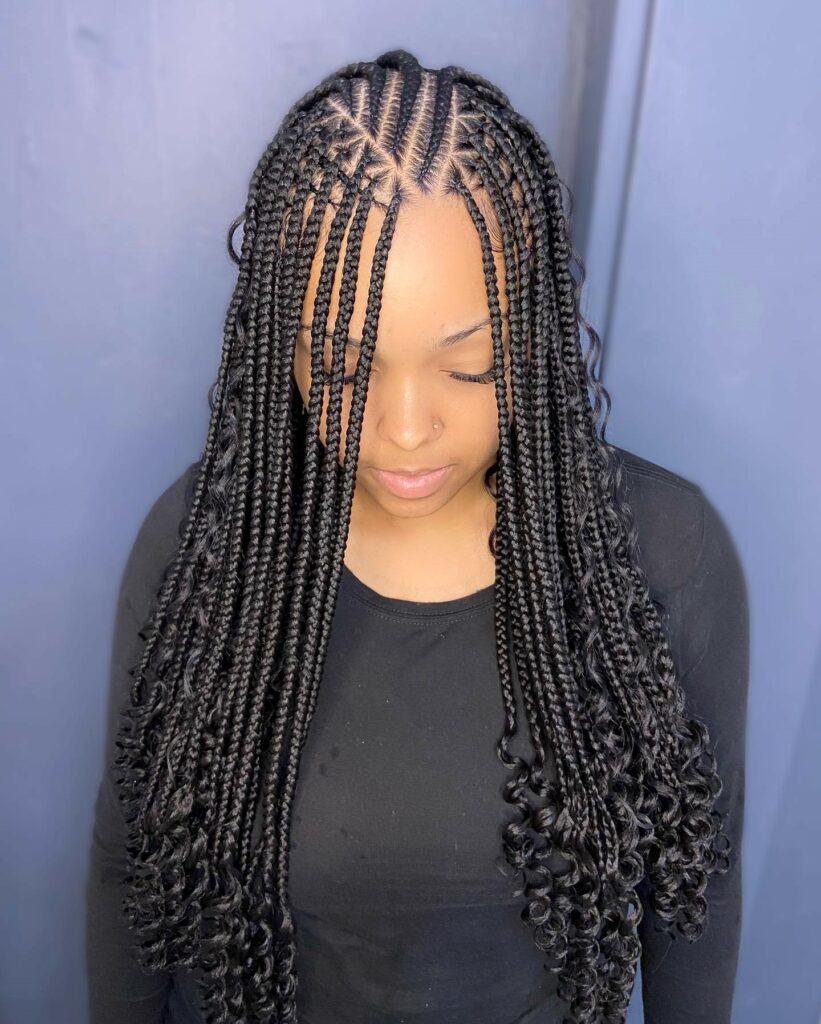 Image of Flip Over Fulani Braids inspired by Fulani Braids Hairstyles