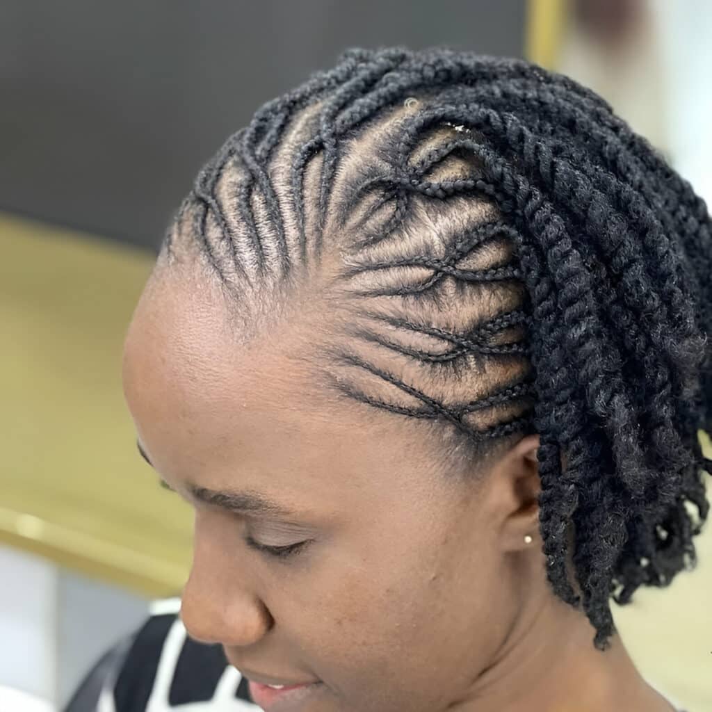 Image of Fulani Braids On Natural Hair inspired by Fulani Braids Hairstyles