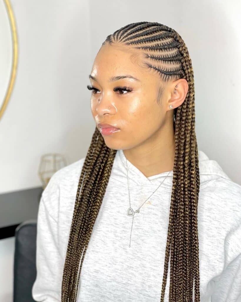 Image of Stitch Fulani Braids inspired by Fulani Braids Hairstyles