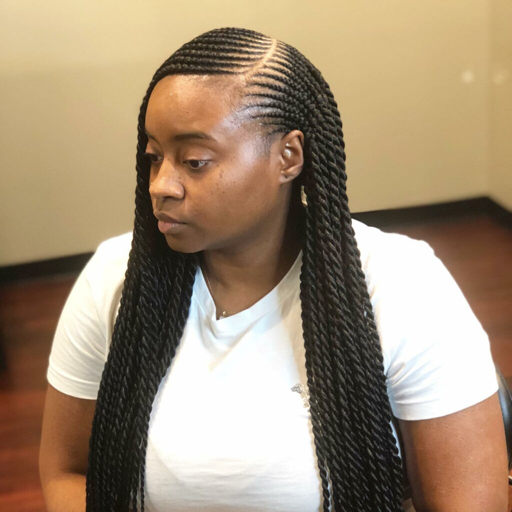 Image of Tribal Twist Braids inspired by Tribal Braids Hairstyles