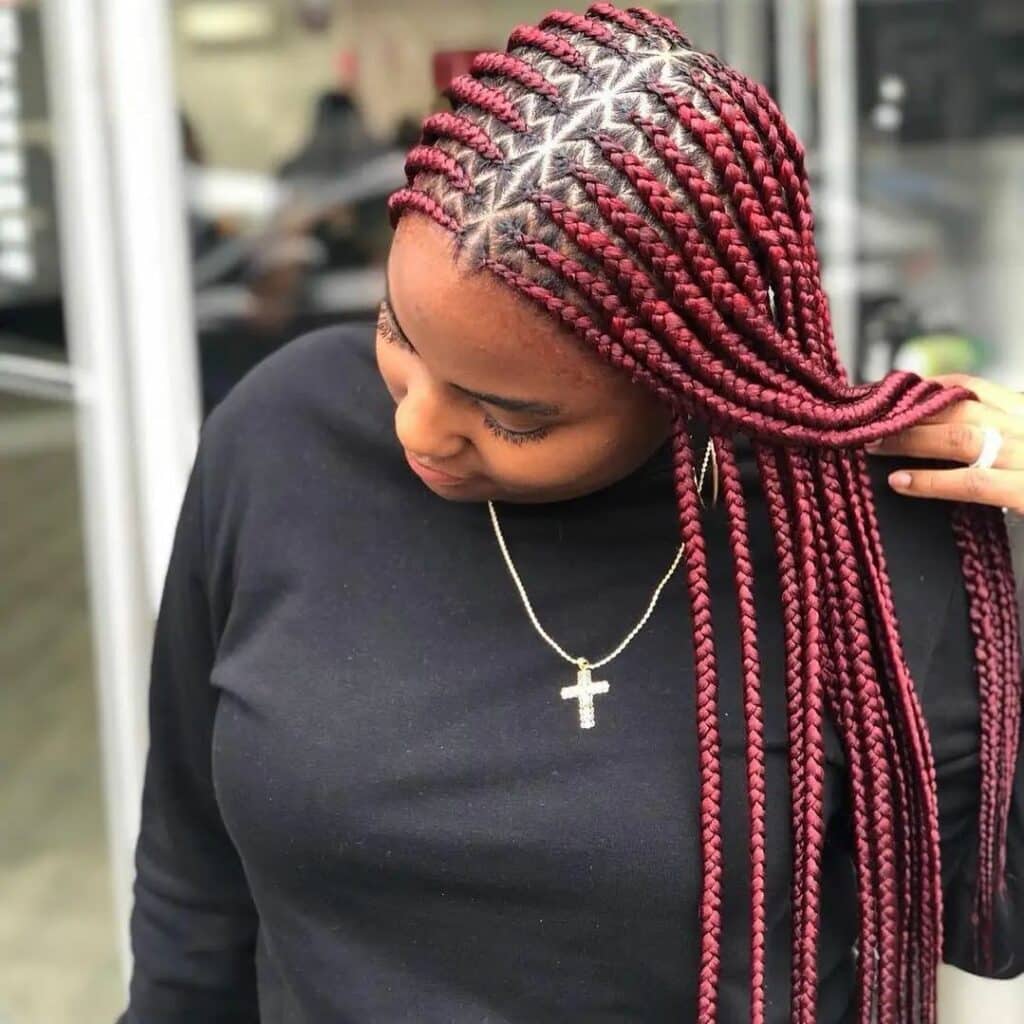 Image of Zig Zag Tribal Braids inspired by Tribal Braids Hairstyles