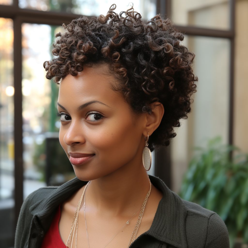 The Tousled TWA Teeny Weeny Afro with Textured Ends