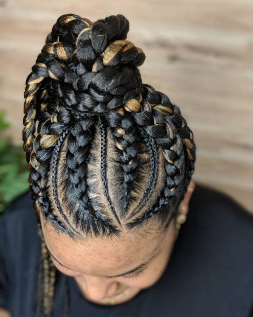 Jumbo Cornrow Braids